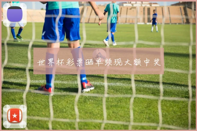世界杯彩票晒单频现大额中奖